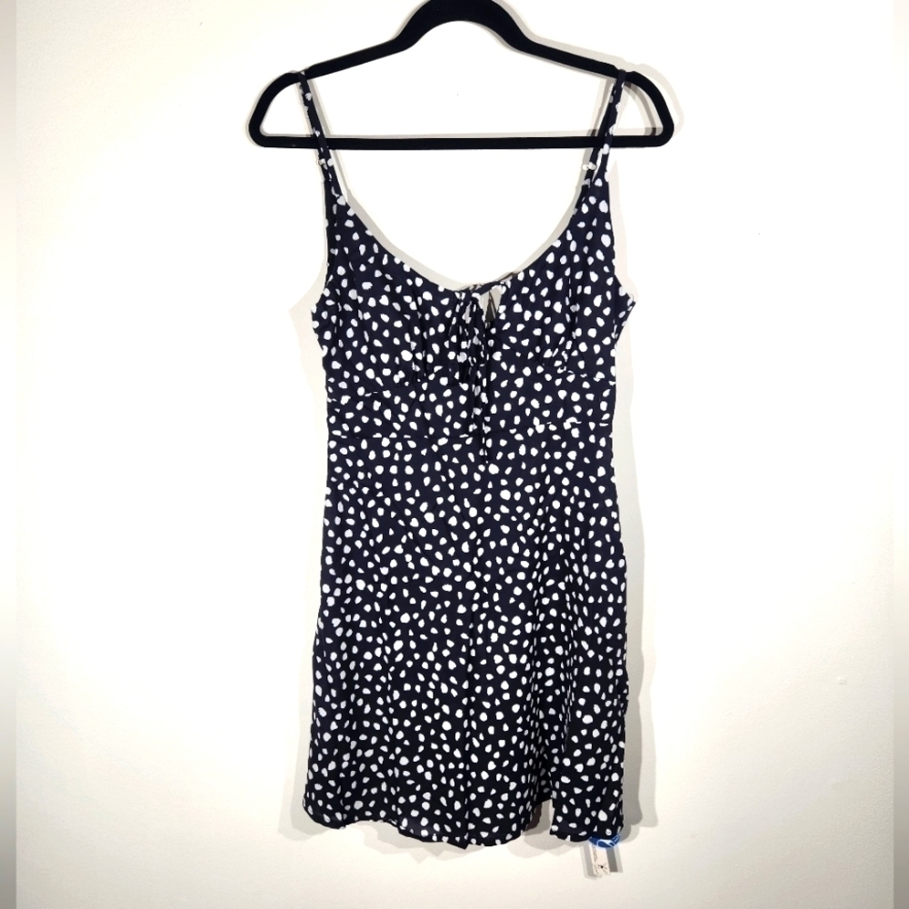 Cupshe Dress Size Medium Black and White Polka dot